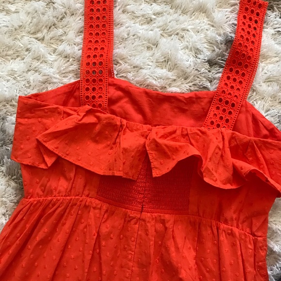 NWT J Crew Hibiscus Eyelet Ruffle Dress G4621 10 - Picture 11 of 16